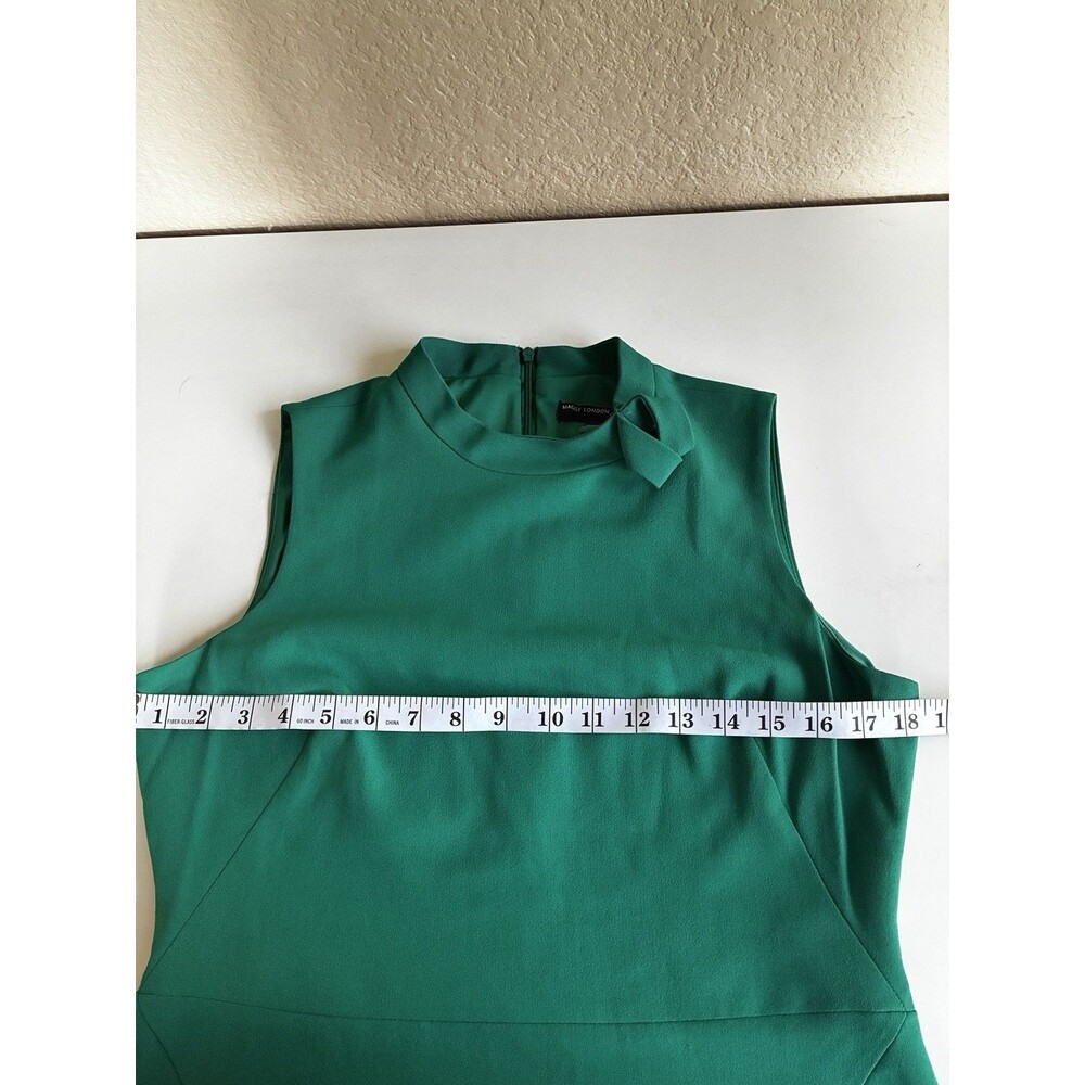 Maggy London High Neck Sheath Dress with Bow Size US 10 - Picture 10 of 10